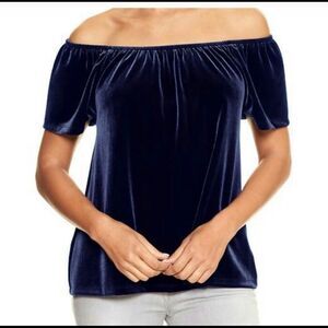 Gap Velvet Off The Shoulder Top Sz M